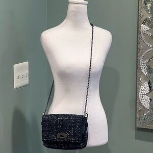 Coach Classic Chelsea Boucle Blue/Black Tweed Handbag